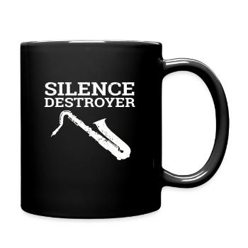 Saxophone instrument de musique faisant de la musique idée cadeau - Mug uni - noir - Droite