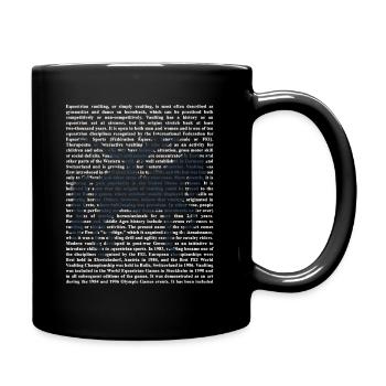 Voltigieren - Tasse einfarbig - Schwarz - Rechts