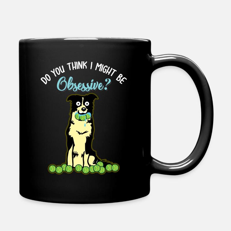 Border Collie Gift Idea for Dog Owners - Full Colour Mug - black