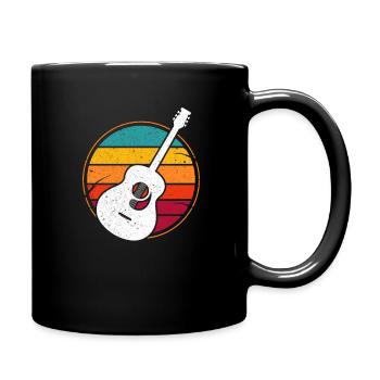 Guitar retro - Full Colour Mug - black - Right