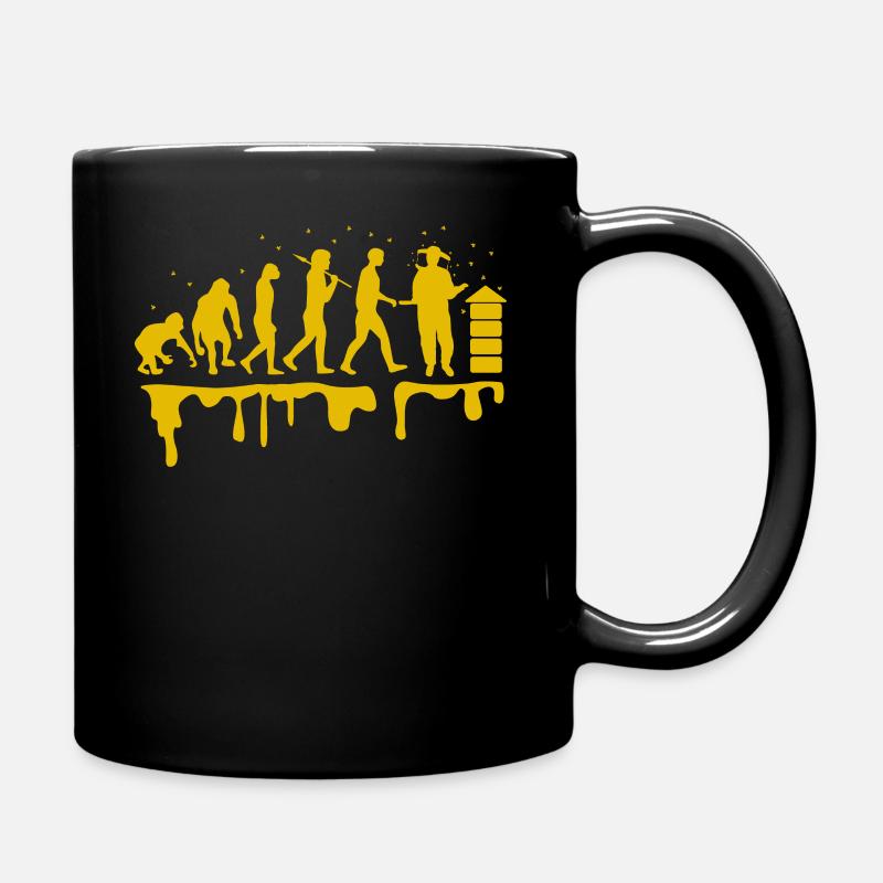 Schönes Imker Evolution Design ideal als Geschenk - Tasse einfarbig - Schwarz