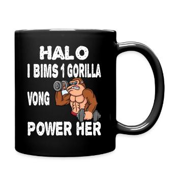 I Bims 1 Gorilla Vong Power - Mug uni - noir - Droite