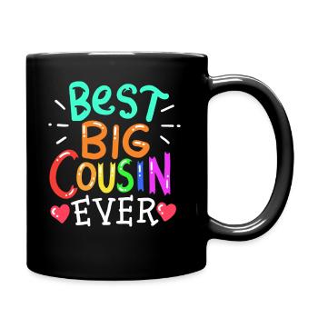 Best Big Cousin Family Reunion Cute - Full Colour Mug - black - Right