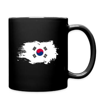 Corée du Sud Corée du Sud Armoiries d'Asie - Mug uni - noir - Droite
