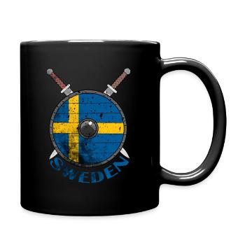 Suède - Mug uni - noir - Droite