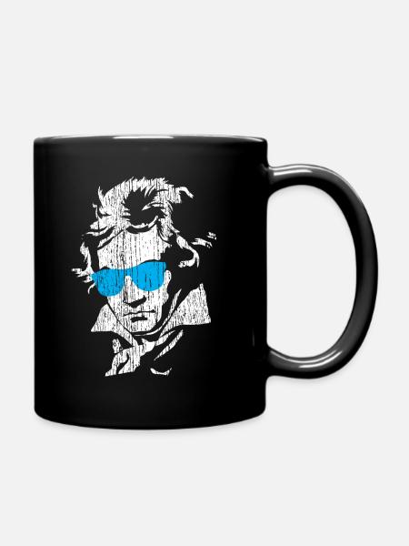 Ludwig van Beethoven - Tasse einfarbig - Schwarz