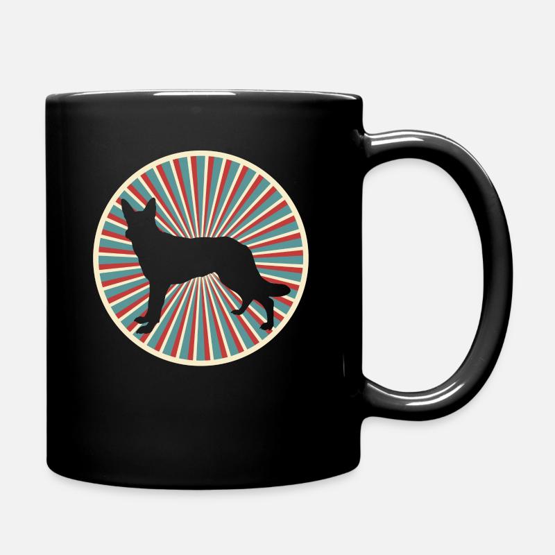 Deutscher Schäferhund - Tasse einfarbig - Schwarz