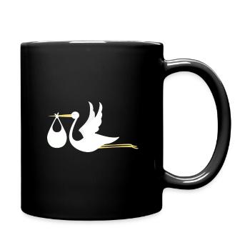 Auf meinem Weg - Tasse einfarbig - Schwarz - Rechts