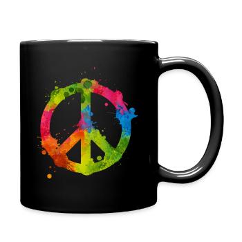 Symbole de paix - Mug uni - noir - Droite