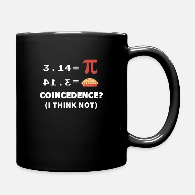 Mathe Mathematik Pi - Tasse einfarbig - Schwarz