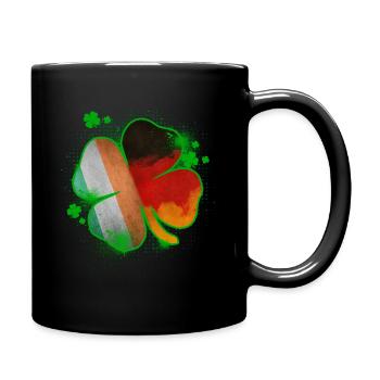 Shamrock Ireland Germany St. Patricks Day - Full Colour Mug - black - Right