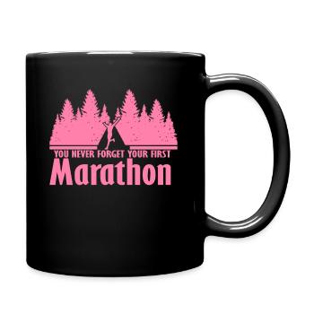 Marathon Runner Marathon Jogging Marathons Running - Full Colour Mug - black - Right