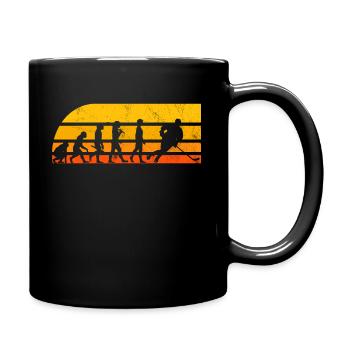 Eishockey-Entwicklung - Tasse einfarbig - Schwarz - Rechts