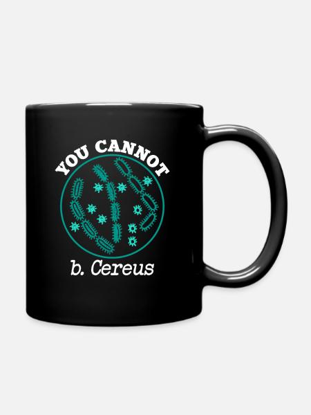 Biologie Mikrobiologie Bakterien Lehrer Geschenk - Tasse einfarbig - Schwarz