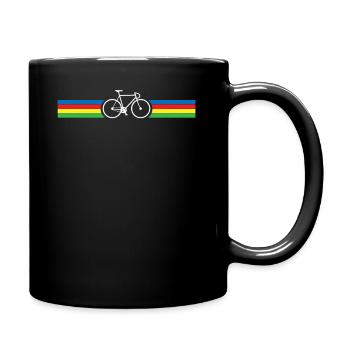 Fahrrad Geschenk Radfahren fahren Geburtstag Rad - Tasse einfarbig - Schwarz - Rechts