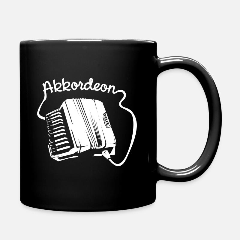 Akkordeon - Tasse einfarbig - Schwarz
