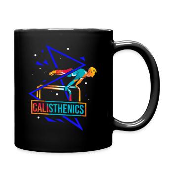 Calisthenics Polygon - Tasse einfarbig - Schwarz - Rechts