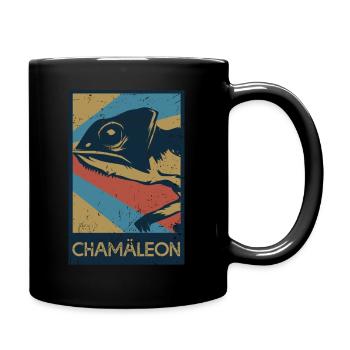 Chameleon gift - Full Colour Mug - black - Right