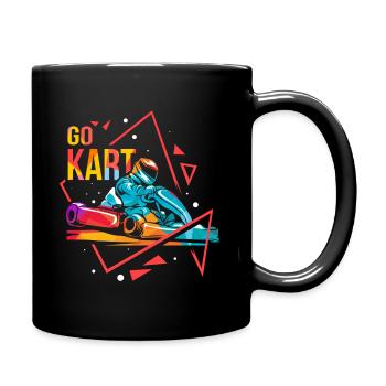 GoKart Polygon - Tasse einfarbig - Schwarz - Rechts