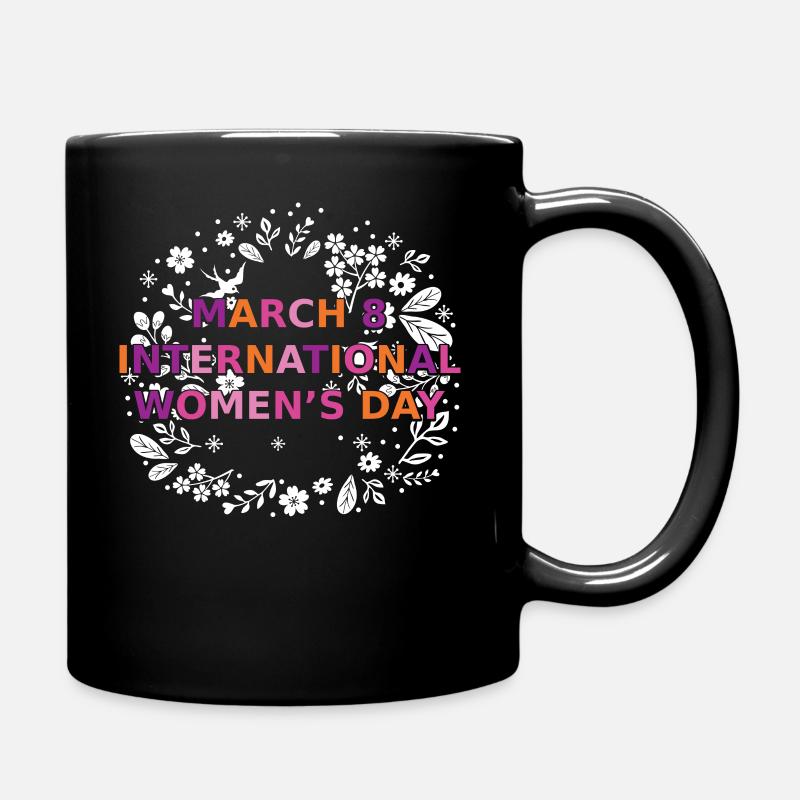 Women's Day colorful - Full Colour Mug - black