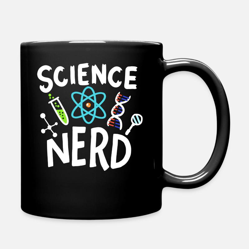 Science nerd - Full Colour Mug - black