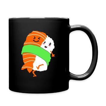Sushi Go Rice Japan Tokyo Miso Nigiri Maki Udon - Full Colour Mug - black - Right