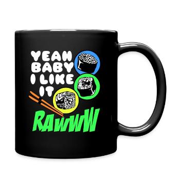 Sushi Go Rice Japan Tokyo Miso Nigiri Maki Udon - Full Colour Mug - black - Right