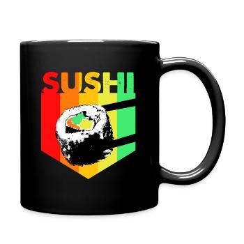 Sushi Go Rice Japan Tokyo Miso Nigiri Maki Udon - Full Colour Mug - black - Right