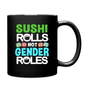 Sushi Go Rice Japan Tokyo Miso Nigiri Maki Udon - Full Colour Mug - black - Right