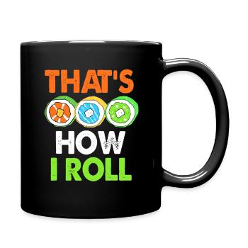 Sushi Go Rice Japan Tokyo Miso Nigiri Maki Udon - Full Colour Mug - black - Right