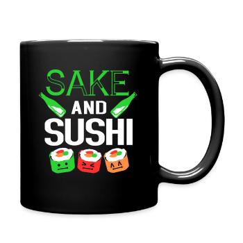 Sushi Go Rice Japan Tokyo Miso Nigiri Maki Udon - Full Colour Mug - black - Right