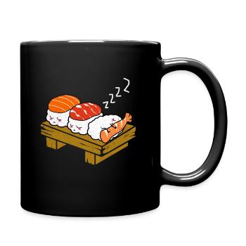 Sushi - Tasse einfarbig - Schwarz - Rechts