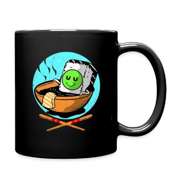 Sushi - Tasse einfarbig - Schwarz - Rechts