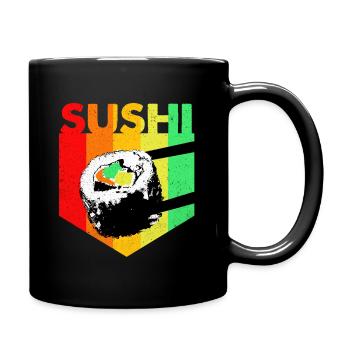 Sushi - Tasse einfarbig - Schwarz - Rechts