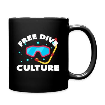 Freediving - Full Colour Mug - black - Right