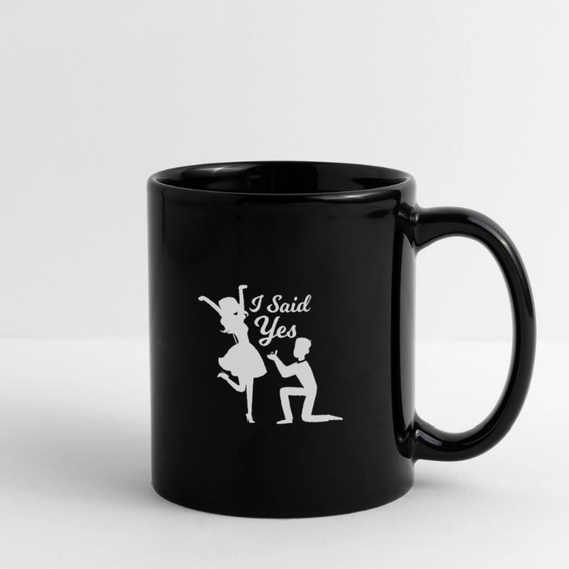 Engagement Engaged Wedding Proposal Ring Full Colour Mug