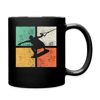 Wakeboard wakeboard - Mug uni - noir - Droite