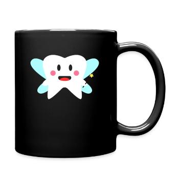 Dent fée mignonne amusement nettoyage - Mug uni - noir - Droite