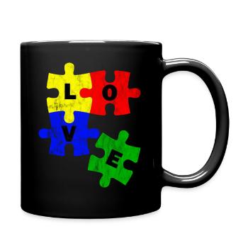 Dear Puzzle - Full Colour Mug - black - Right