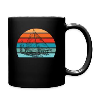 Sailing Sailing Ship - Full Colour Mug - black - Right