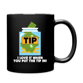 Barman Idée de cadeau Pourboires drôles - Mug uni - noir - Droite