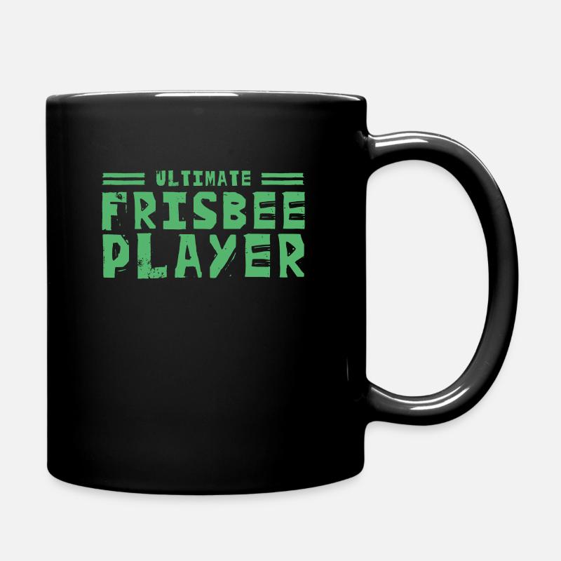 Frisbee Throw Frisbee Game - Full Colour Mug - black