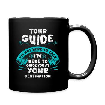 tourist guide - Full Colour Mug - black - Right