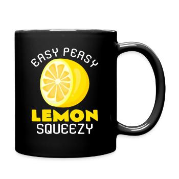 lemon - Full Colour Mug - black - Right
