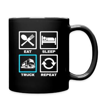 Trucker - Full Colour Mug - black - Right