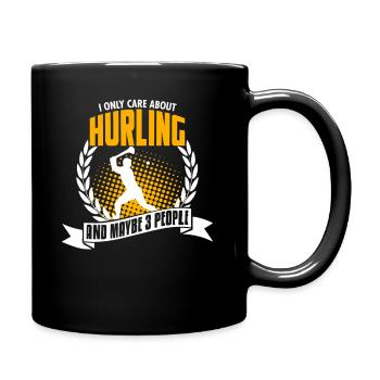 Funny Hurling T-Shirt Birthday Gift - Tasse einfarbig - Schwarz - Rechts