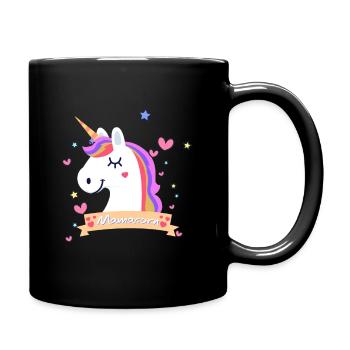 Mamacorn Unicorn Pregnancy Children - Full Colour Mug - black - Right