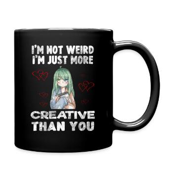 Anime - Tasse einfarbig - Schwarz - Rechts