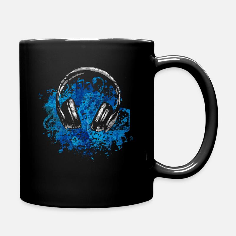 Musique casque - Mug uni - noir