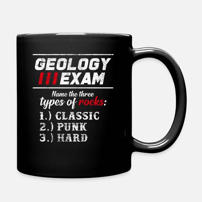 Three Types Of Rock Classic Punk Hard Geschenkidee - Tasse einfarbig - Schwarz